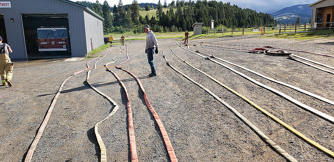 Testing the hoses